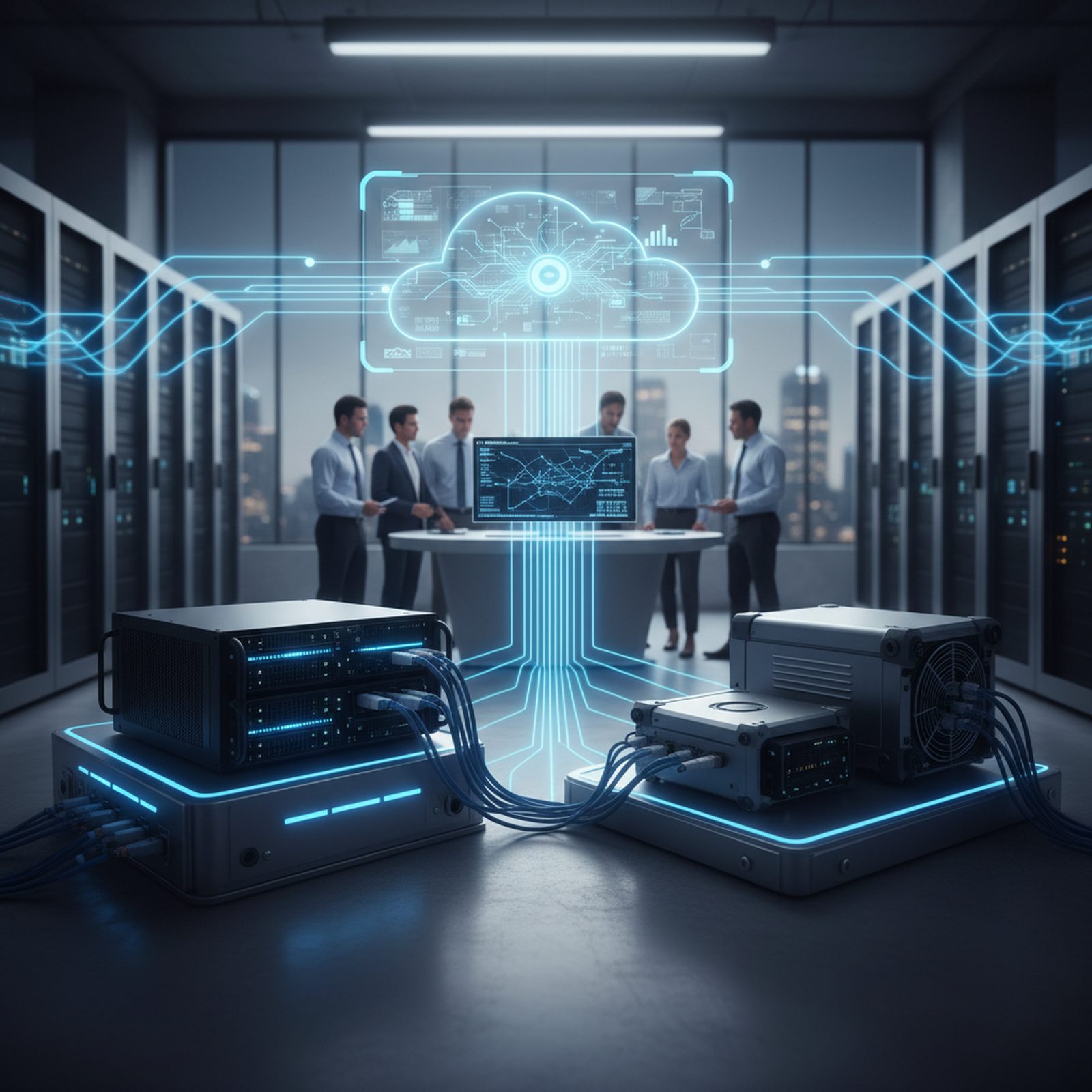 El edge computing se integra con la nube para procesar datos más cerca del negocio